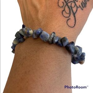 Blue stone bracelet one size